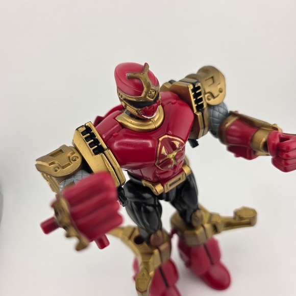 Power Rangers Ninja Storm Crimson Thunder Triple Zord Morphin Figure - Picture 5 of 10